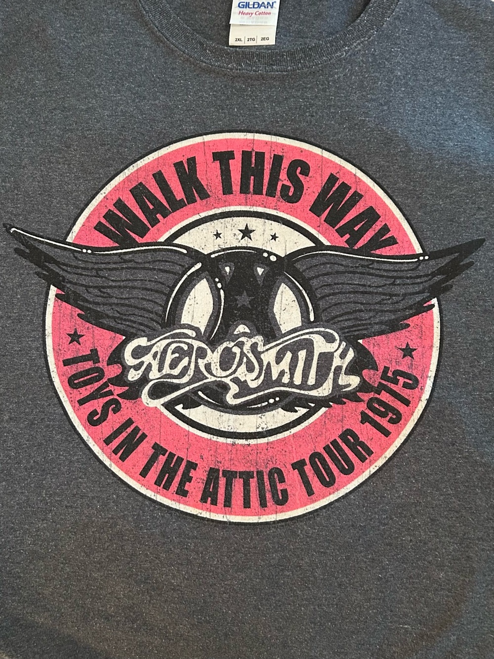 Men’s Aerosmith Short Sleeve Gray T shirt
